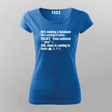 SQL Clause T-Shirt funny database Joke T-Shirt For Women
