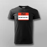 SQL Injection Attack Programming T-shirt For Men