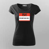 SQL Injection Attack Programming T-Shirt For Women
