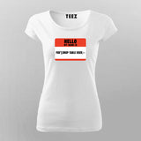 SQL Injection Attack Programming T-Shirt For Women