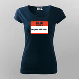 SQL Injection Attack Programming T-Shirt For Women