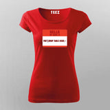 SQL Injection Attack Programming T-Shirt For Women