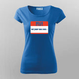 SQL Injection Attack Programming T-Shirt For Women