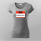 SQL Injection Attack Programming T-Shirt For Women