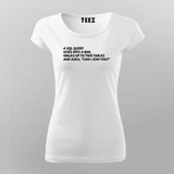 SQL Query Joke - Women's Programmer Tee