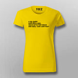 SQL Query Joke - Women's Programmer Tee
