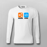 Share Code Men's T-Shirt - Collaborate & Elevate