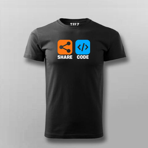 Share Code Men's T-Shirt - Collaborate & Elevate