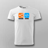 Share Code Men's T-Shirt - Collaborate & Elevate