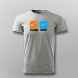 Share Code Men's T-Shirt - Collaborate & Elevate