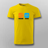 Share Code Men's T-Shirt - Collaborate & Elevate