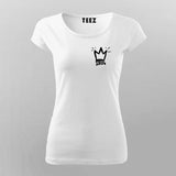 Soulful Expression: Women's Tee with Chest Logo