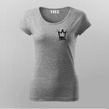 Soulful Expression: Women's Tee with Chest Logo