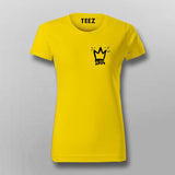 Soulful Expression: Women's Tee with Chest Logo