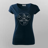 Spoon Knife Fork Spork Spife Knork Splayd Diagram T-Shirt For Women