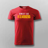 Sweet As Pi Math T-shirt For Men