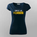 Sweet As Pi Math T-shirt For Women