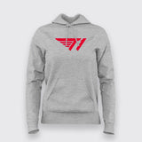 T1 (esports) SK Telecom GaminG Hoodie For Women Online India.