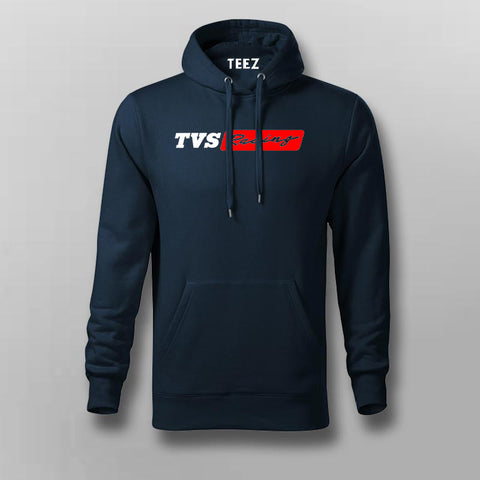 TVS Racing Men's Hoodie- Stylish and Bold Racing Wear by Teez