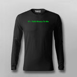 Talk Binary To Me Funny Coder Programmer T-shirt For Men
