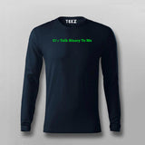 Talk Binary To Me Funny Coder Programmer T-shirt For Men