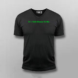 Talk Binary To Me Funny Coder Programmer T-shirt For Men