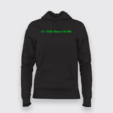Talk Binary To Me Funny Coder Programmer Hoodies For Women