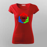 TVS Credit: Chic Finance Cotton Tee for Women by Teez