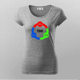 TVS Credit: Chic Finance Cotton Tee for Women by Teez