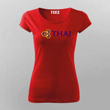Thai Culture Logo T-shirt For Women
