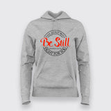 The Lord will fight for you be still T shirt for Women