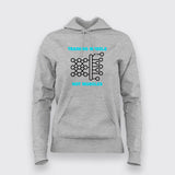 Training Models, Not Muscles - Neural Network & AI Enthusiast Hoodies For Women