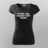 Tussi Na Jao Women's Tee - Trendy Bollywood Desi Art by Teez