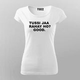 Tussi Na Jao Women's Tee - Trendy Bollywood Desi Art by Teez
