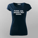 Tussi Na Jao Women's Tee - Trendy Bollywood Desi Art by Teez