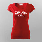 Tussi Na Jao Women's Tee - Trendy Bollywood Desi Art by Teez