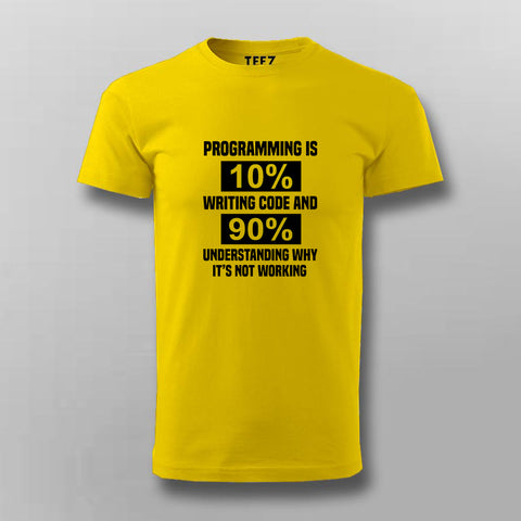 Vintage Coding For Programmer T-shirt For Men - TEEZ.in
