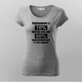 Vintage Coding For Programmer T-Shirt For Women