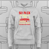 Six Pack Loading Funny Gym Hoodie For Women