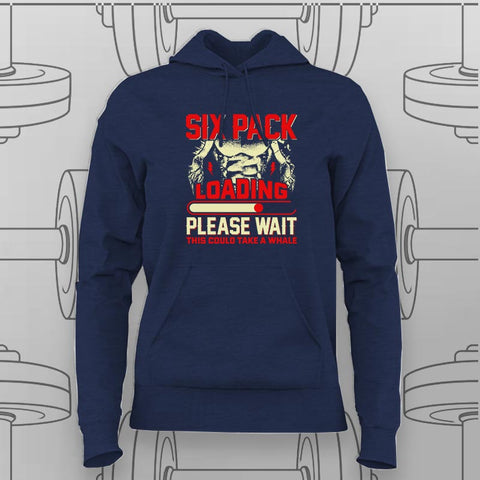Six Pack Loading Funny Gym Hoodie For Women