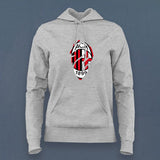 Fan-Made AC Milan Hoodie for Women | Rossoneri Fan Gear