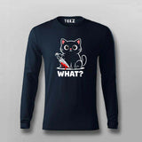 What Cat Dark Humor T-shirt For Men