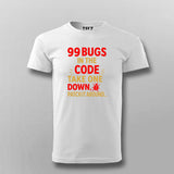 99 Bugs in the Code T-Shirt for Men – Funny Developer Debug