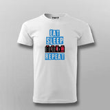 Eat Sleep Build Repeat T-Shirt for Men