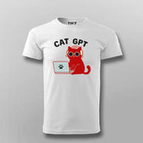 Cat GPT Men's T-Shirt – AI Meets Feline Attitude