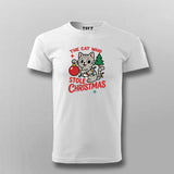 The Cat Who Stole Christmas T-shirt For Men
