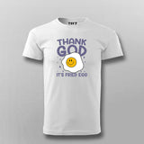 Thank God It’s Fried Egg Funny T-shirt For Men