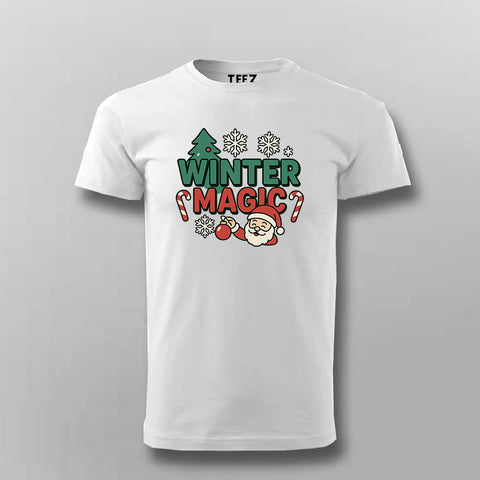 Winter Magic Christmas T-shirt For Men