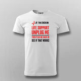 Life Support Reboot Men's T-Shirt – Dark Tech Humor