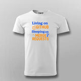 GitHub Merge Requests T-Shirt for Men – Dev Life in One Line